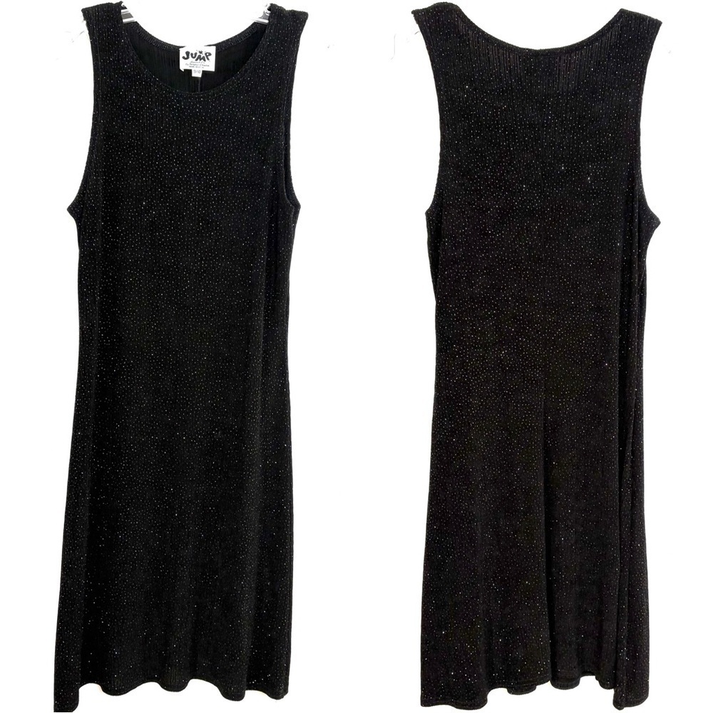 JUMP Vintage 90s Y2K USA Sparkly Stretchy Sleeveless Dress Whimsigoth Grunge S/M